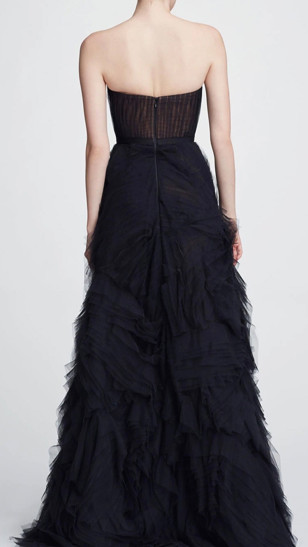 Marchesa Notte Black Dress